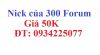 Cung cấp 300 Nick của 300 diễn đàn khác nhau - anh 1